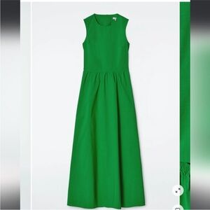COS Sleeveless Green Midi Dress